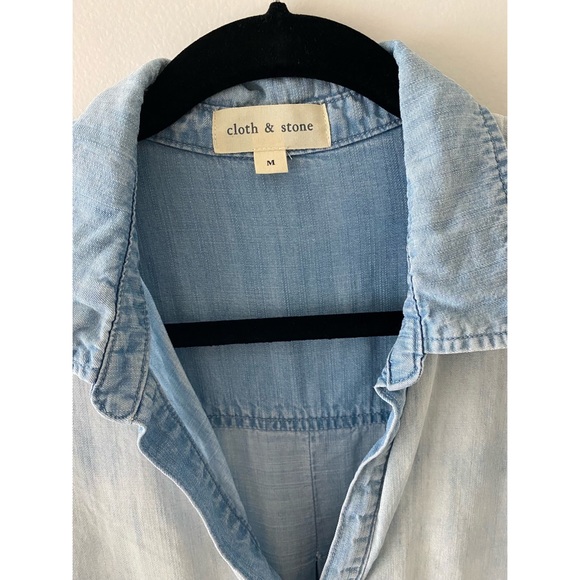 Anthropologie Cloth + Stone Women’s Denim Shirtdress - Picture 4 of 15